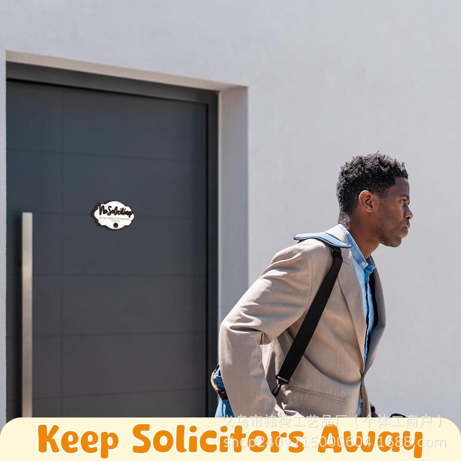 Decorative Sign Do Not Knock No Soliciting 4