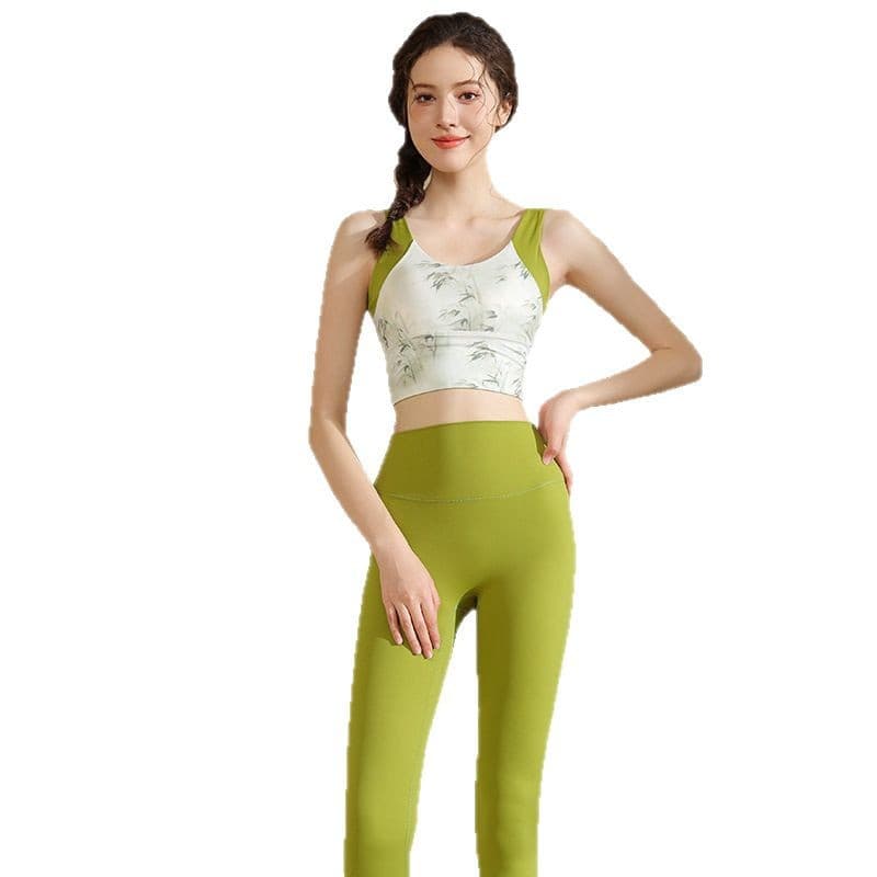 [V-neck Tie-dye Yoga Bra Suit Set for Women in 2025 on Temu] 5