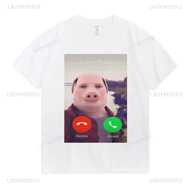 T-shirt John T short sleeve funny T-shirt street yes women's fashion summer print casual bokeh gift 2