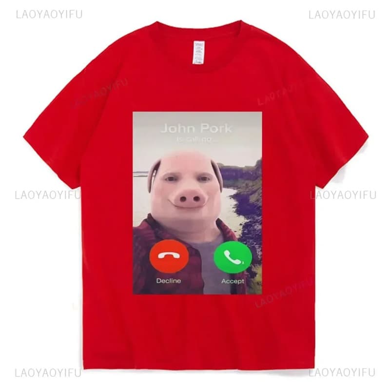 T-shirt John T short sleeve funny T-shirt street yes women's fashion summer print casual bokeh gift 3