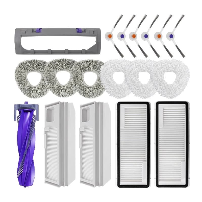 Suitable for Yunjing J4 J4 Lite sweeping robot accessories roller brush edge brush filter mop dust bag silver ion 5