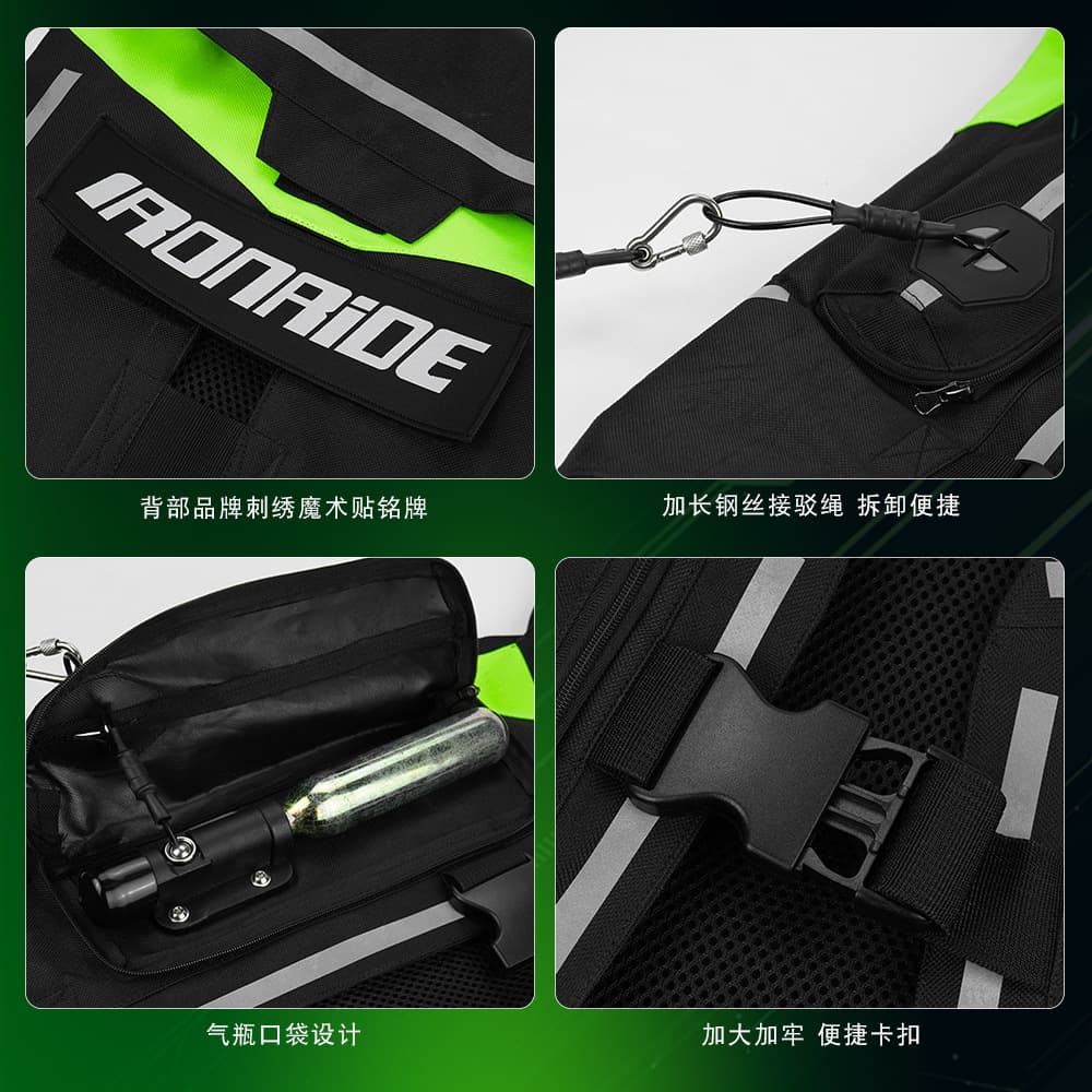 Air bag, inflatable safe vest, jersey, second generation, fall protection 4