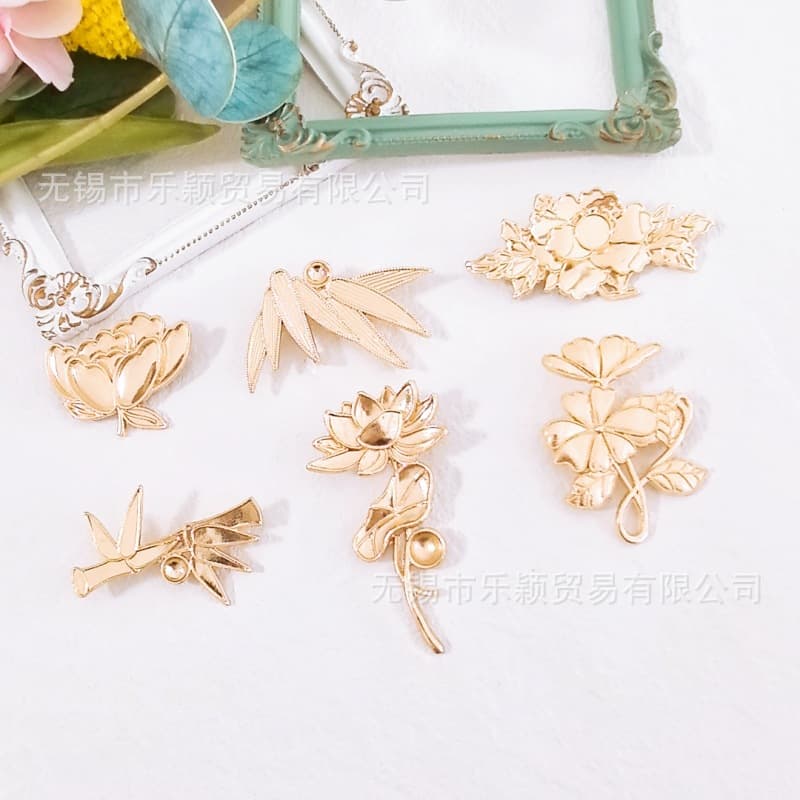 Brooch handmade, pin, accessories, DIY, flowered 4