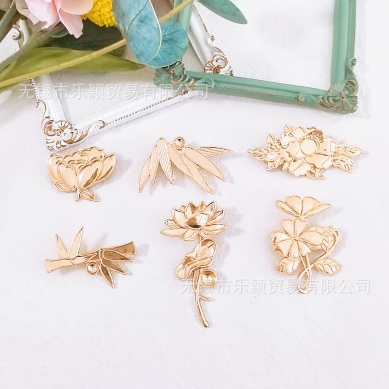 Brooch handmade, pin, accessories, DIY, flowered 5