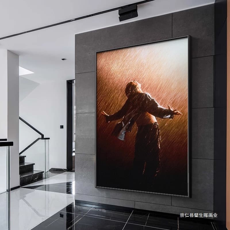 Shawshank's redemption hanging painting niche art bedroom decoration painting inspirational movie poster study background wall mural 3