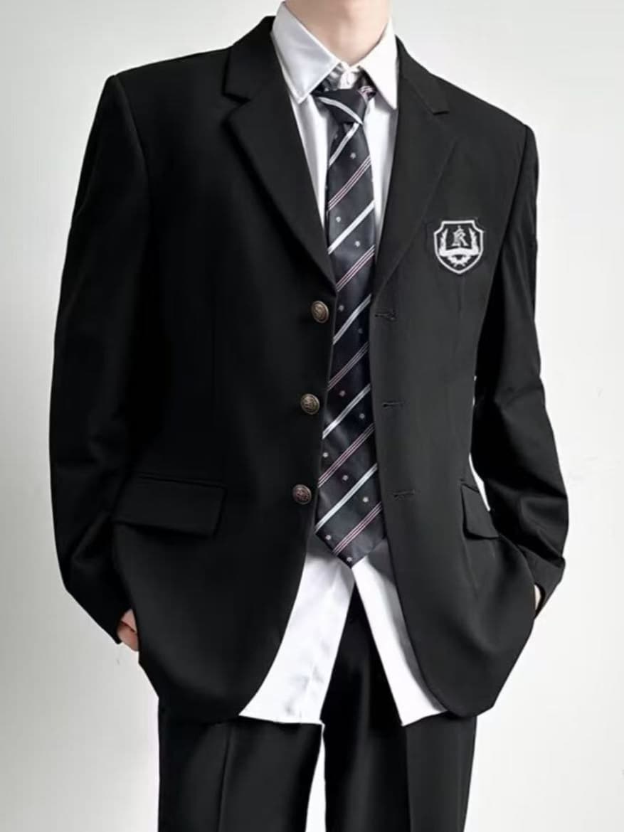 Japanese uniform, suit, jacket, dress for students, set, high-quality style, cosplay 5