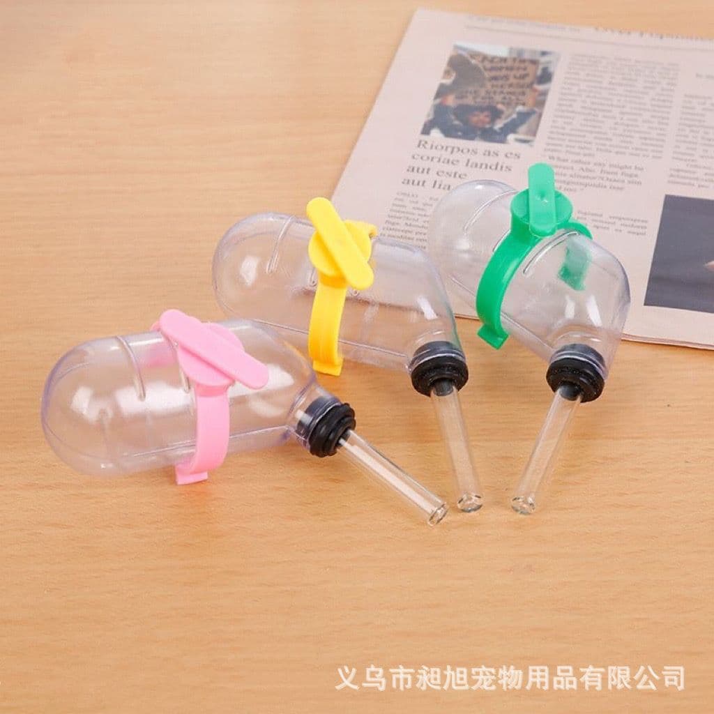 Golden Silk Bear Rolling Ball Water Kettle Hamster Drinking Water Cage Accessories Water Feeder Bunny Flower Branch Rat Special Drinking Water Vegetable 4