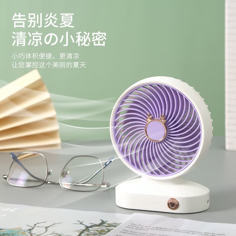 (Cross-border trading), (Wholesale), small table air fan, new collection, Birthday gift, with your logo imprint 4