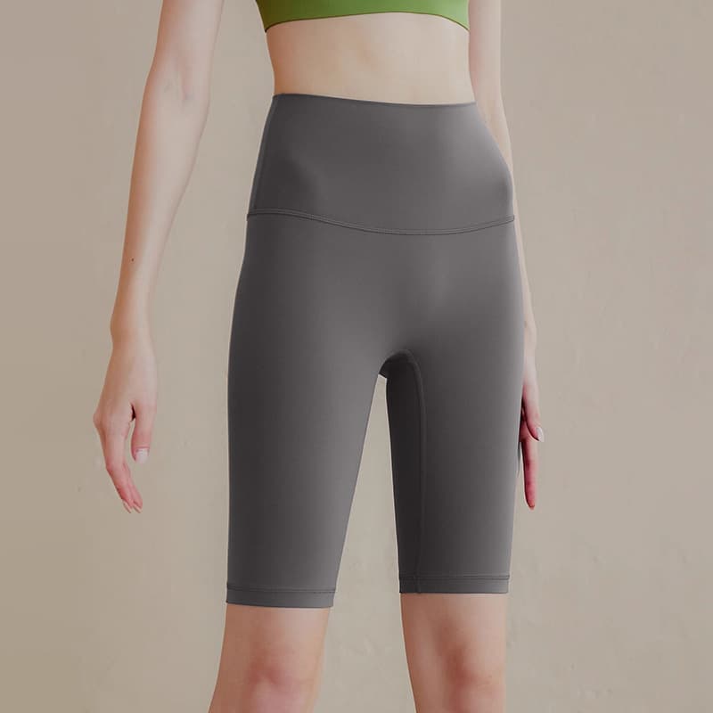 Leggings, thin trousers, underwear for hips shape correction, sports shorts, set for gym, high waist, for running 2
