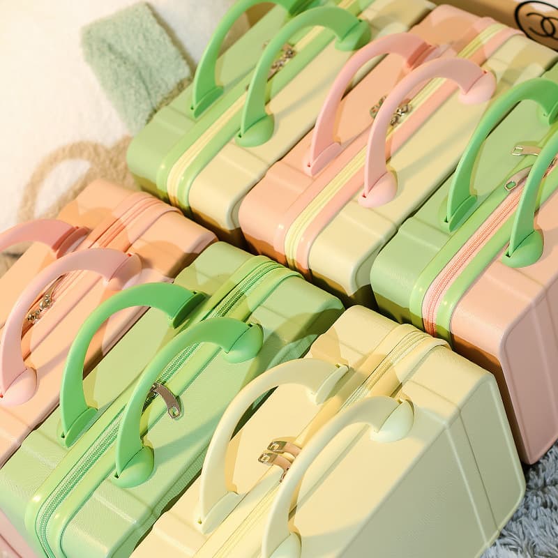 Handheld suitcase, small storage box for traveling, organizer bag, custom-made, 14 inch 3