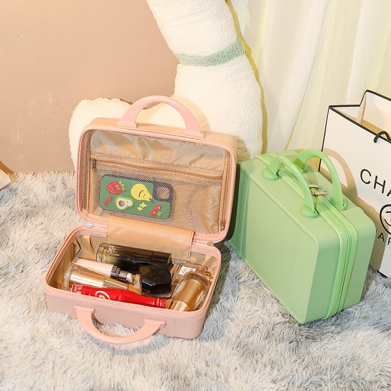 Handheld suitcase, small storage box for traveling, organizer bag, custom-made, 14 inch 4