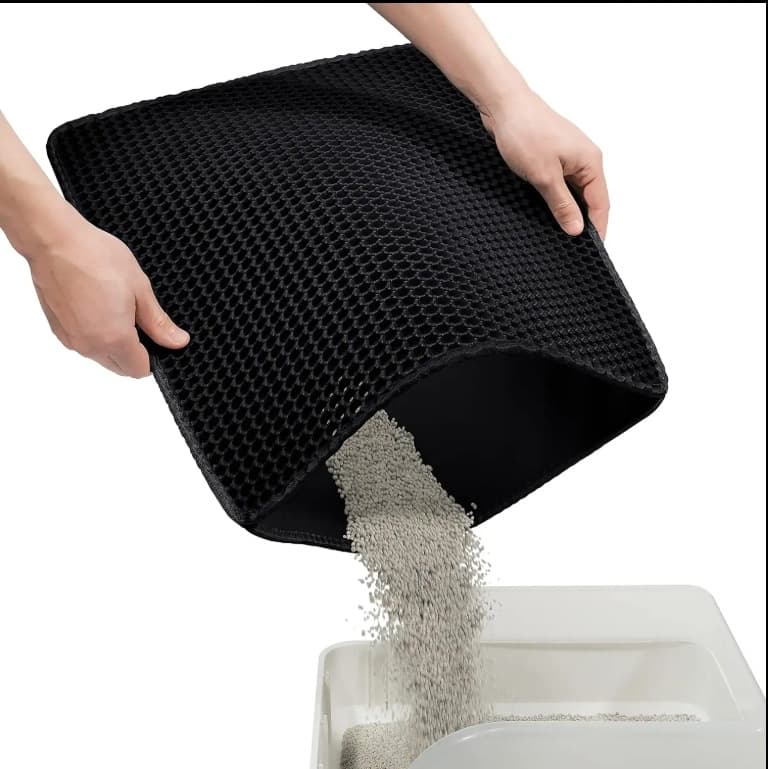 EVA double-layer cat litter mat with extra large thickened pet mat preventing cat litter leaking sand mat with wholesale cat supplies 4