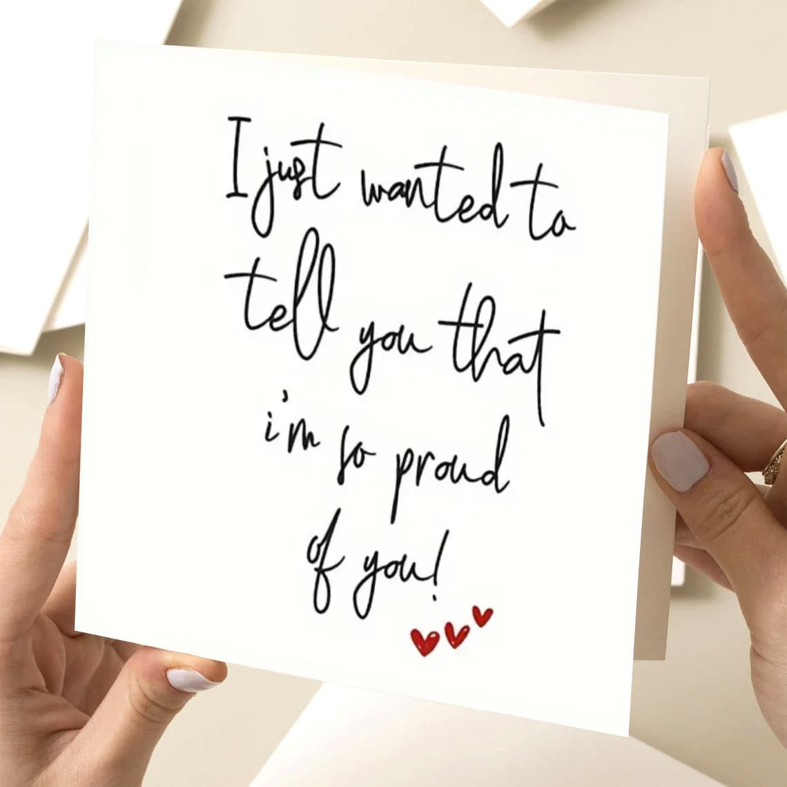 Cross-border graduation gift card, congratulations graduation card with capitals and scroll, including envelope 7