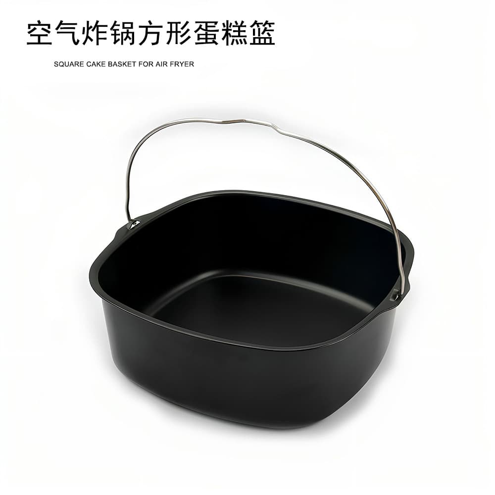 Cross-border air fryer accessories liner household air fryer stainless steel baking pan bread fries non-stick baking pan 1