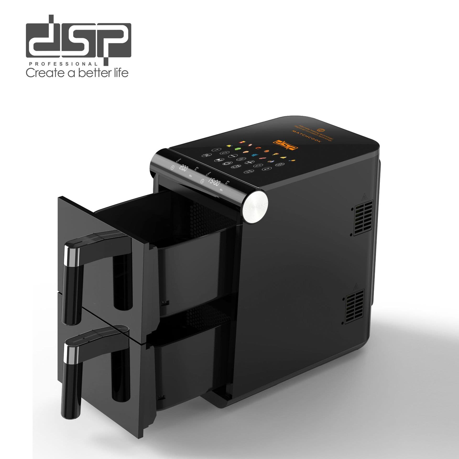 DSP KB2189 11L LED Digital Touch Screen Multi-Function Air Fryer 2