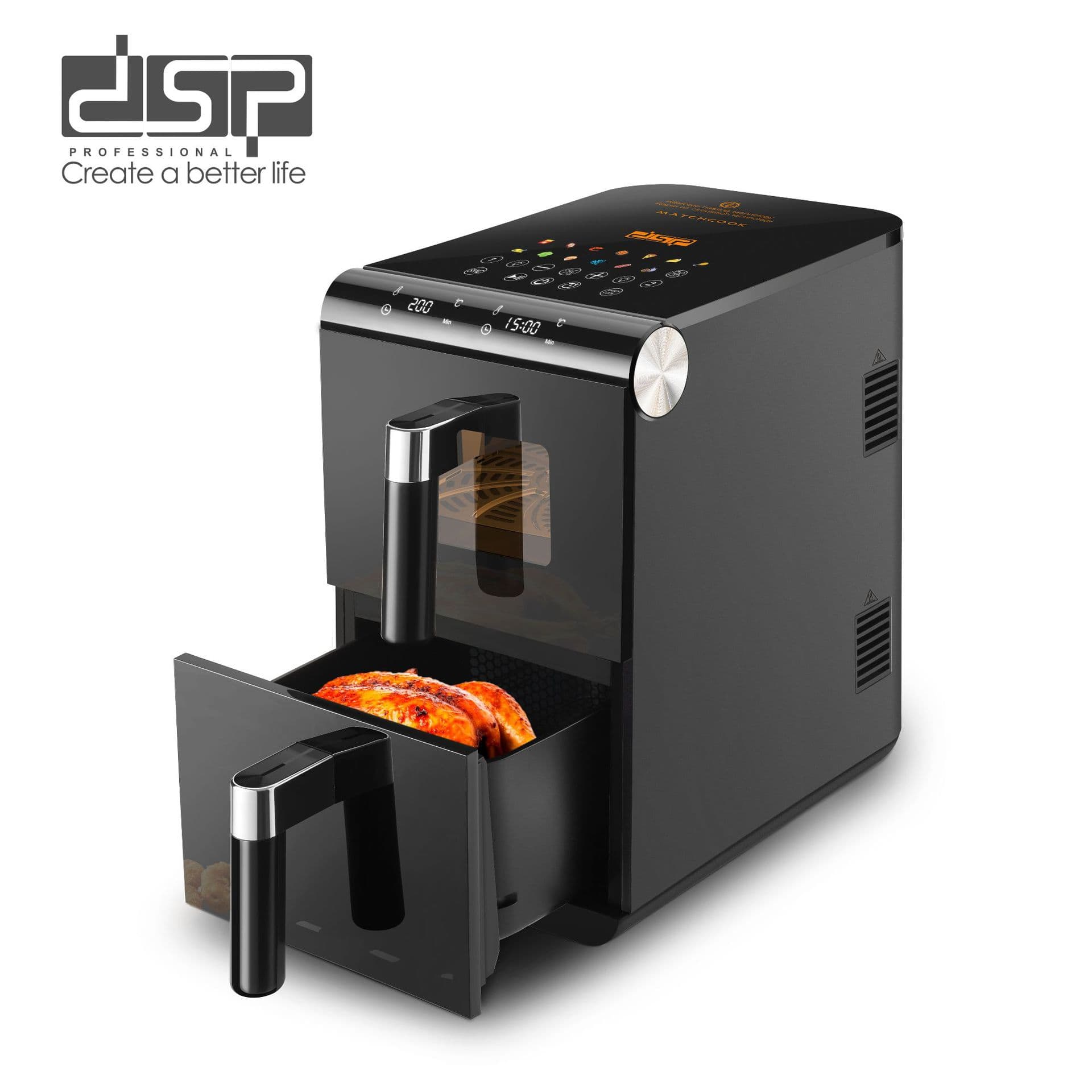 DSP KB2189 11L LED Digital Touch Screen Multi-Function Air Fryer