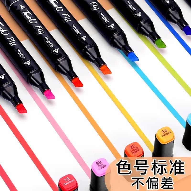 Art children's marker, double-sided watercolour, crayons for students, brush, 24 colors, 36, 48 colors 4