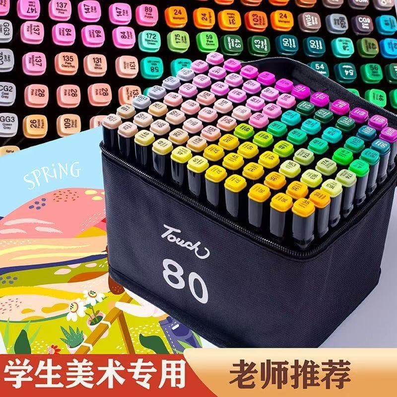 Art children's marker, double-sided watercolour, crayons for students, brush, 24 colors, 36, 48 colors 1