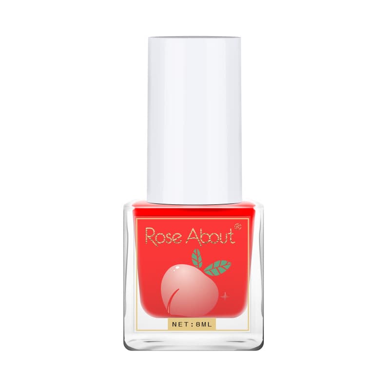 RoseAbout cherry-colored nail polish without baking, quick drying, tear, peeling, white and versatile, essential for students to use 5