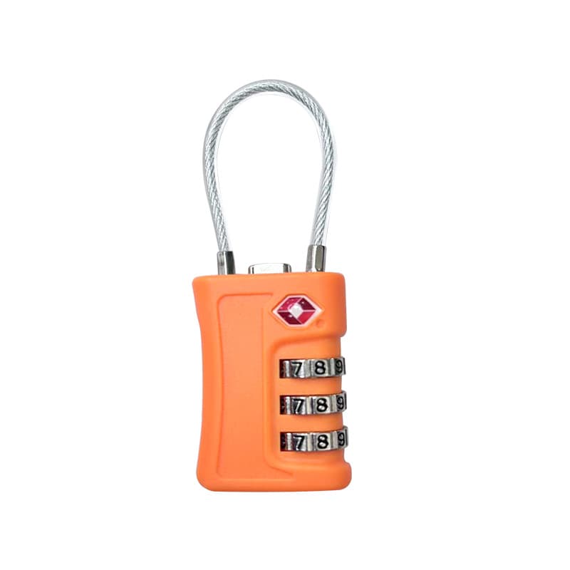 Customs Lock Travel Luggage Locker Gym Color Matching Wire Rope TSA Customs Password Padlock Password Lock 7