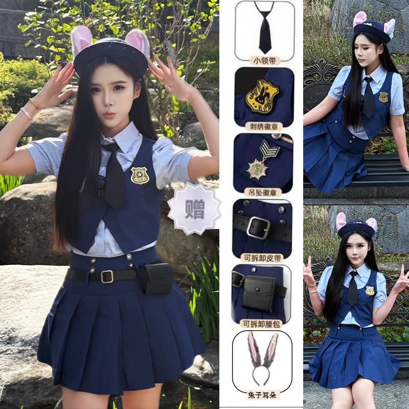 Rabbit for adults, police officer, cosplay 3