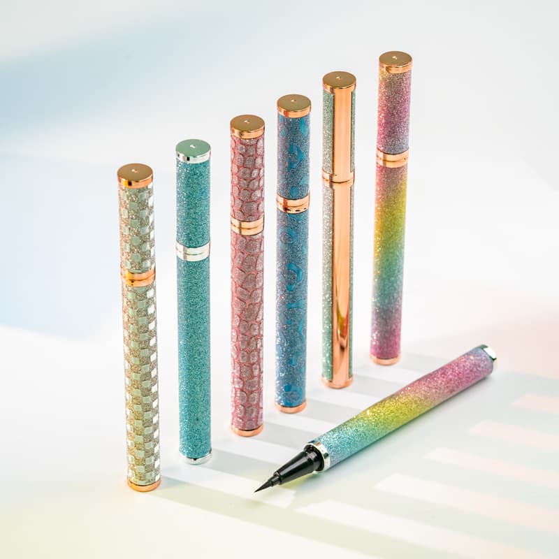 (Cross-border trading), eye pencil, rainbow waterproof quick dry liner, light luxury style, with your logo imprint, gradient, no smudge, long-term effect 3