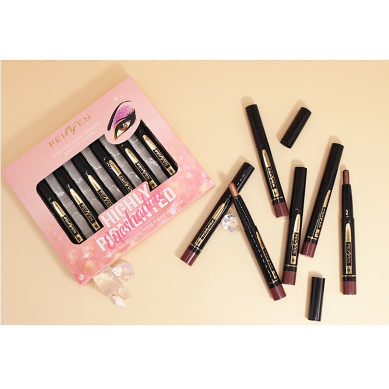 Cross-border beauty PEINIFEN eye shadow set box, fine glitter matte highlighter eye shadow stick Eyeshadow 3
