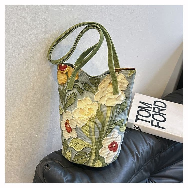 Capacious one-shoulder bag