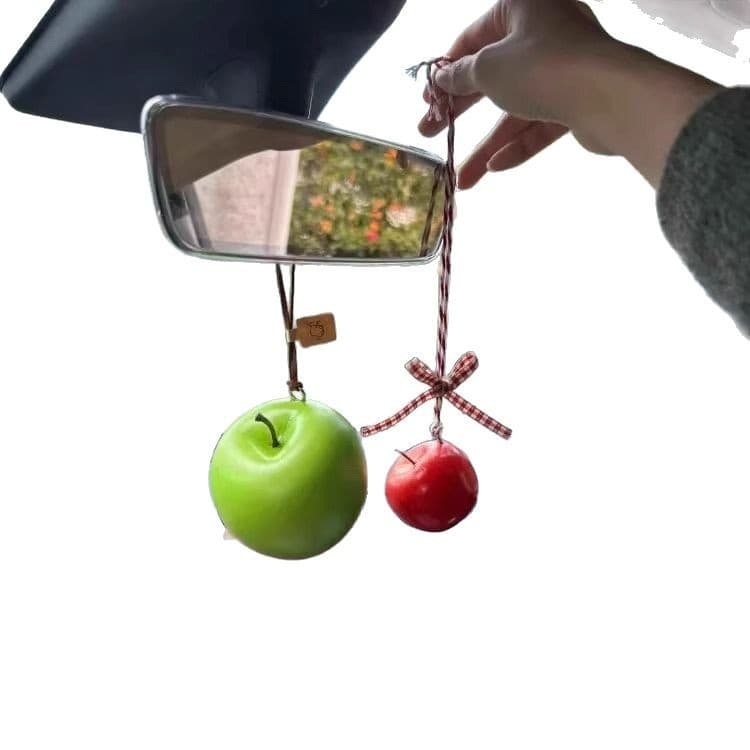 Apple, rear view mirror for car, realistic atmospheric pendant, anti-stress 5