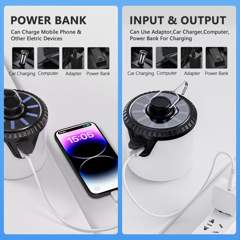 [Outdoor solar camping light with electronic display output] 4