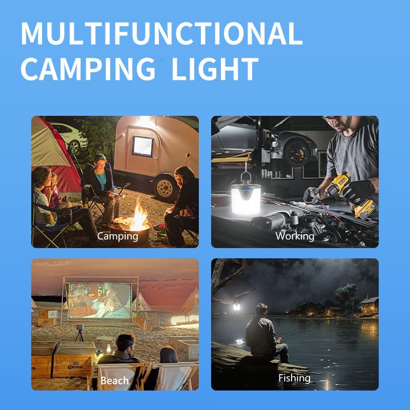 [Outdoor solar camping light with electronic display output] 5