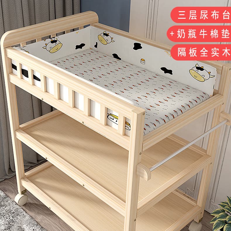 Diaper table from natural wood, universal children's massager for new born for baby 6