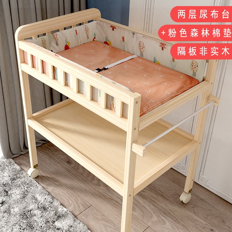 Diaper table from natural wood, universal children's massager for new born for baby 10