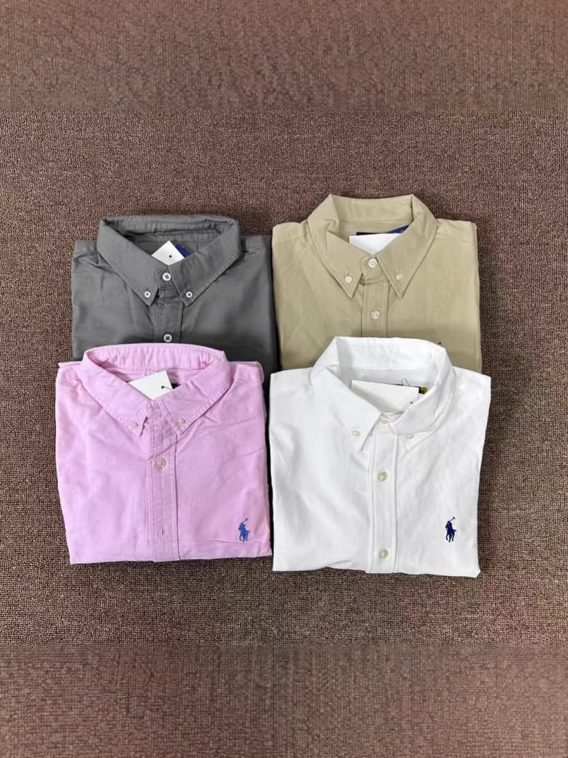 (Cross-border trading), pony, shirt for men and women, oxford cloth, with embroidery, American style 3