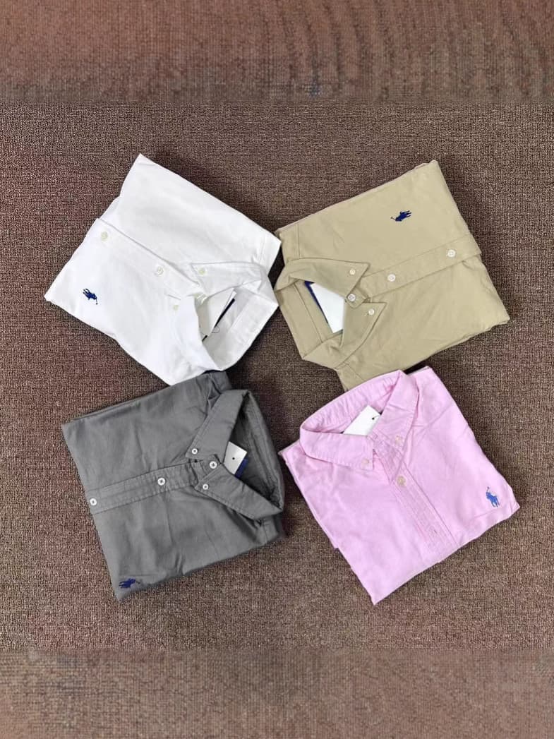 (Cross-border trading), pony, shirt for men and women, oxford cloth, with embroidery, American style 5