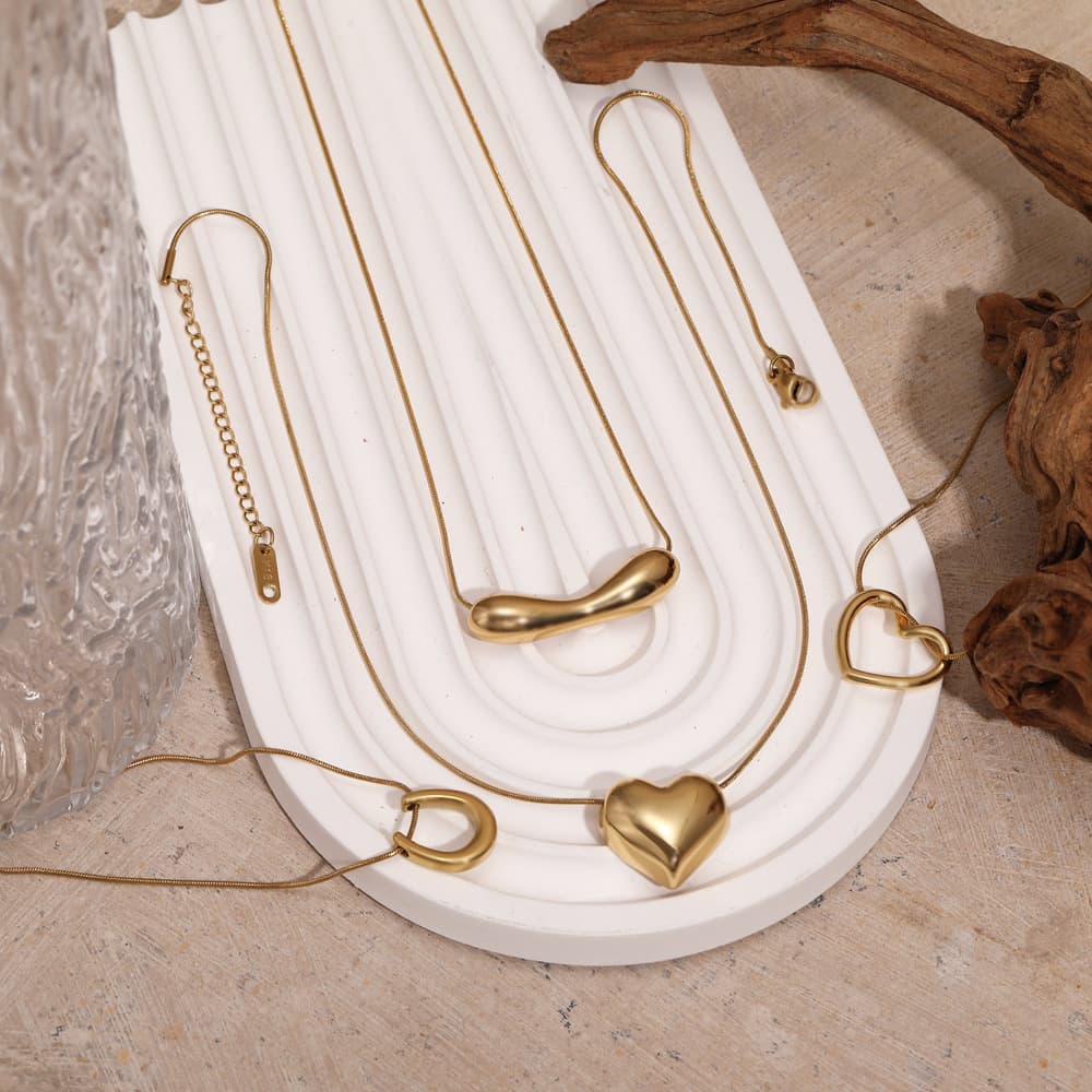 (Cross-border trading), pendant stainless steel, necklace, fashionable brand chain, french style, high-quality style, European style 4