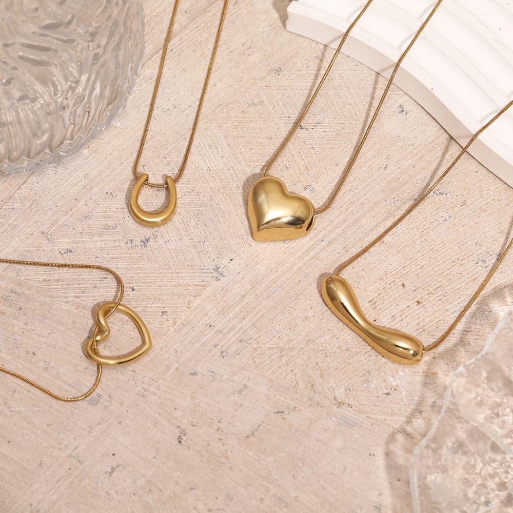 (Cross-border trading), pendant stainless steel, necklace, fashionable brand chain, french style, high-quality style, European style 1