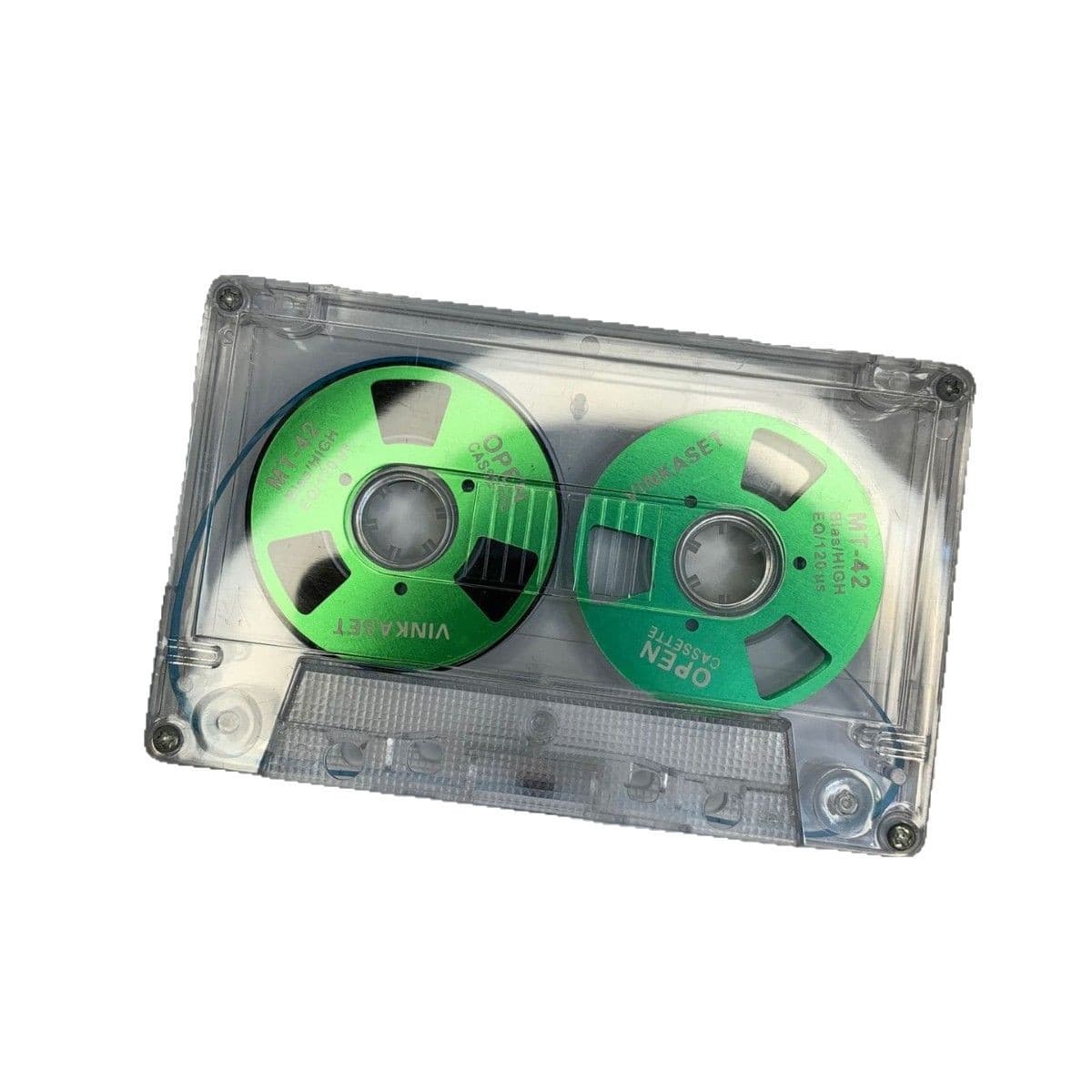 Small open tape metal double-sided tape 50 minutes Class new and transparent cassette with blank tape cassette 5