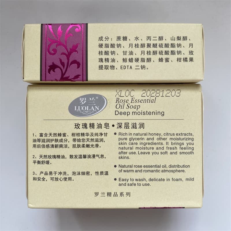 Soap contains rose, oil, cleansing milk for face washing for men and women 4