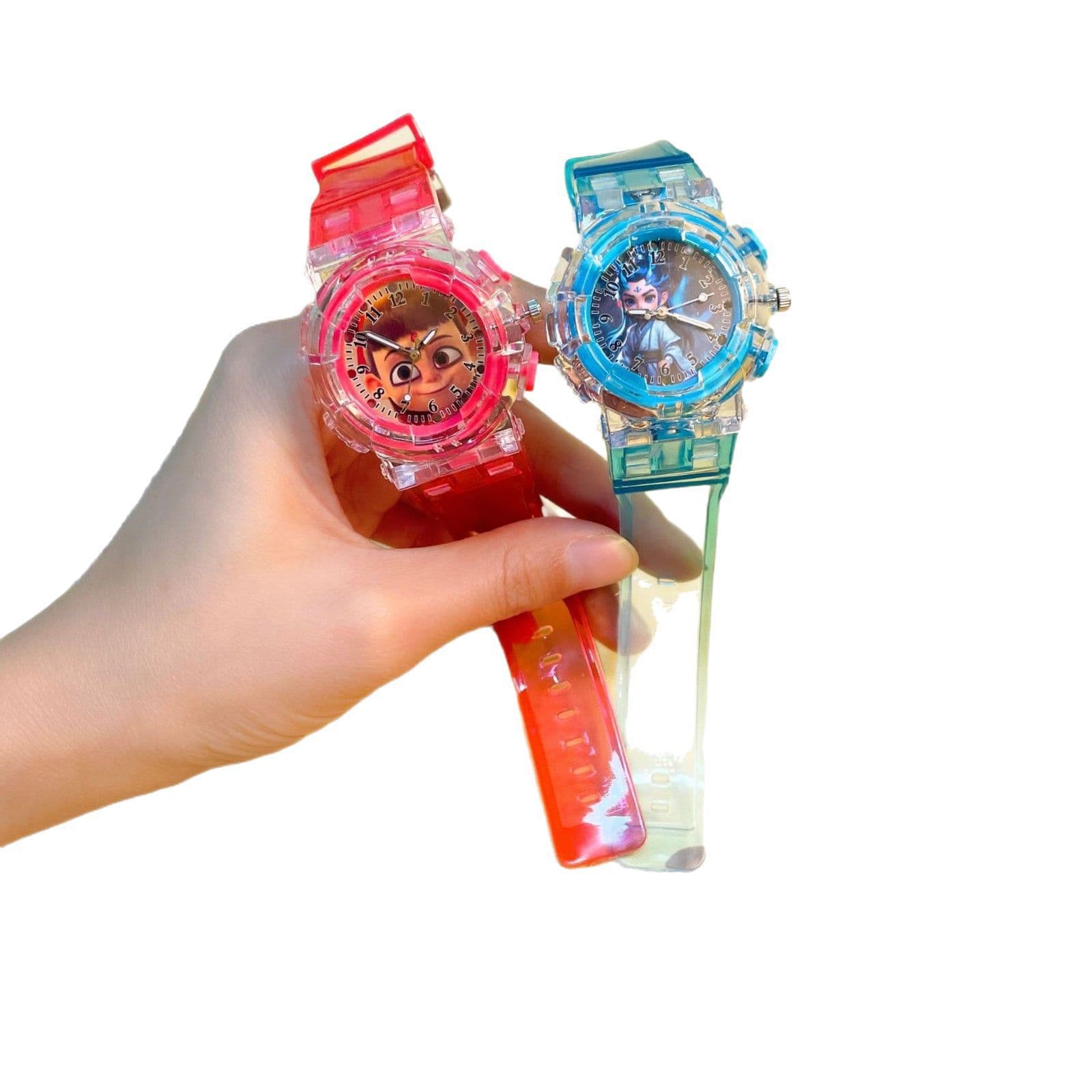 Children's watch for kindergarten, flashing quartz toy, new collection, fall protection 5