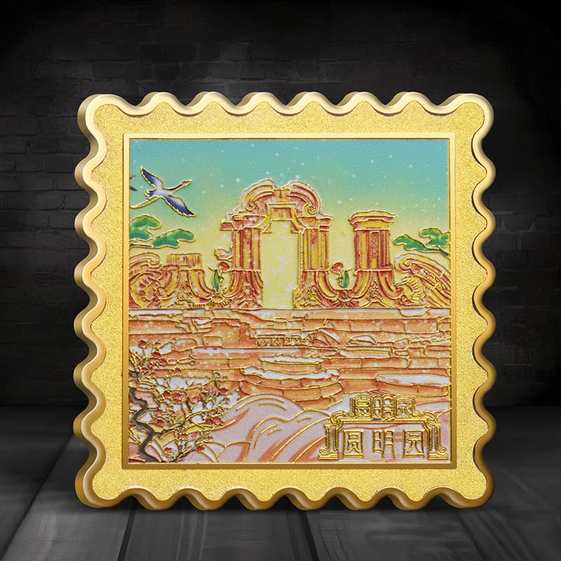 Spot metal souvenirs tourist attractions color relief Great Wall Beijing Forbidden City stamps commemorative medals collection 3
