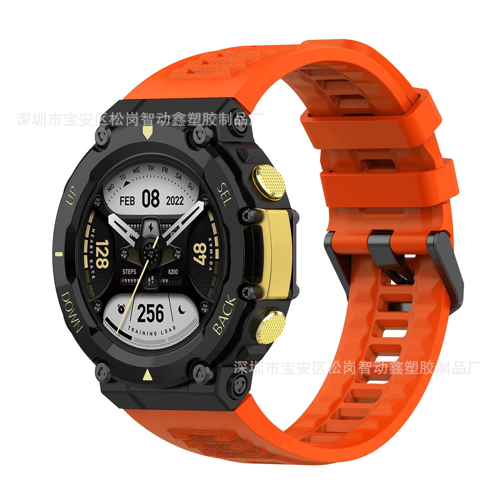 Suitable for Yuewo Amazfit T-Rex2 official same silicone strap Huami Amazfit T-Rex2 strap 4