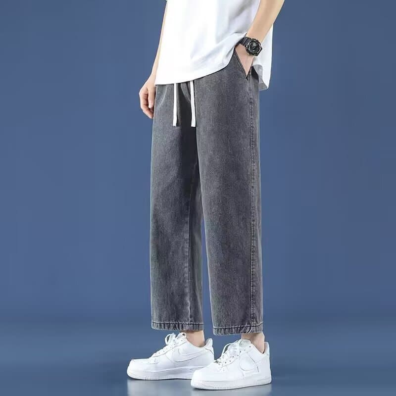 Summer jeans, casual trousers, American style, oversize, loose straight fit 3
