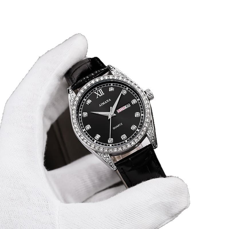 Swiss brand luxury watch cross-border log series luminous diamond-set quartz men's watch one-piece delivery 5