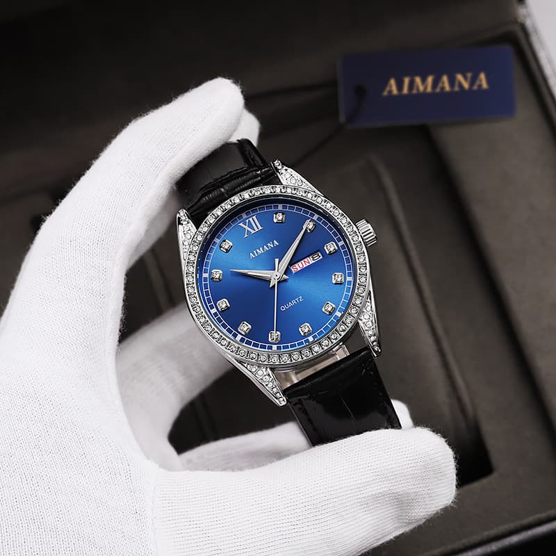 Swiss brand luxury watch cross-border log series luminous diamond-set quartz men's watch one-piece delivery 6