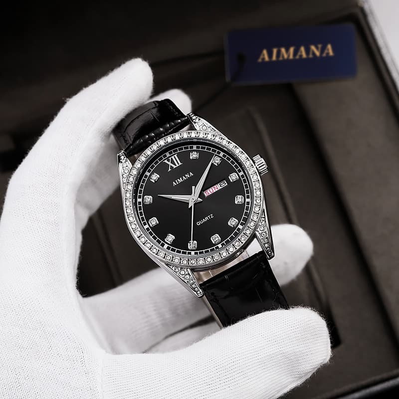 Swiss brand luxury watch cross-border log series luminous diamond-set quartz men's watch one-piece delivery 7