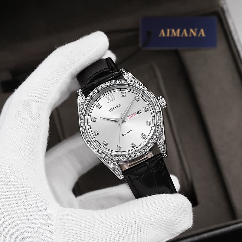Swiss brand luxury watch cross-border log series luminous diamond-set quartz men's watch one-piece delivery 8