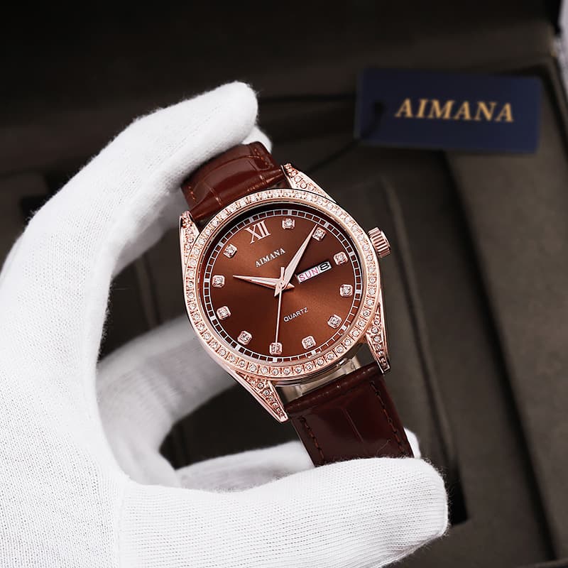 Swiss brand luxury watch cross-border log series luminous diamond-set quartz men's watch one-piece delivery 10