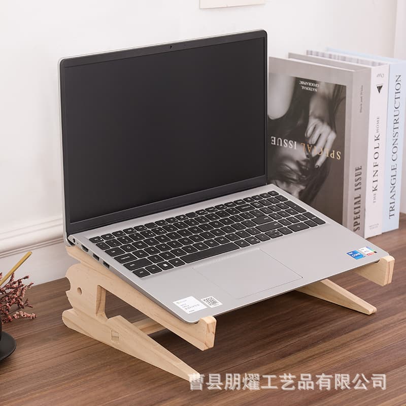 Laptop, wooden tubing, storage system, (Physicals)