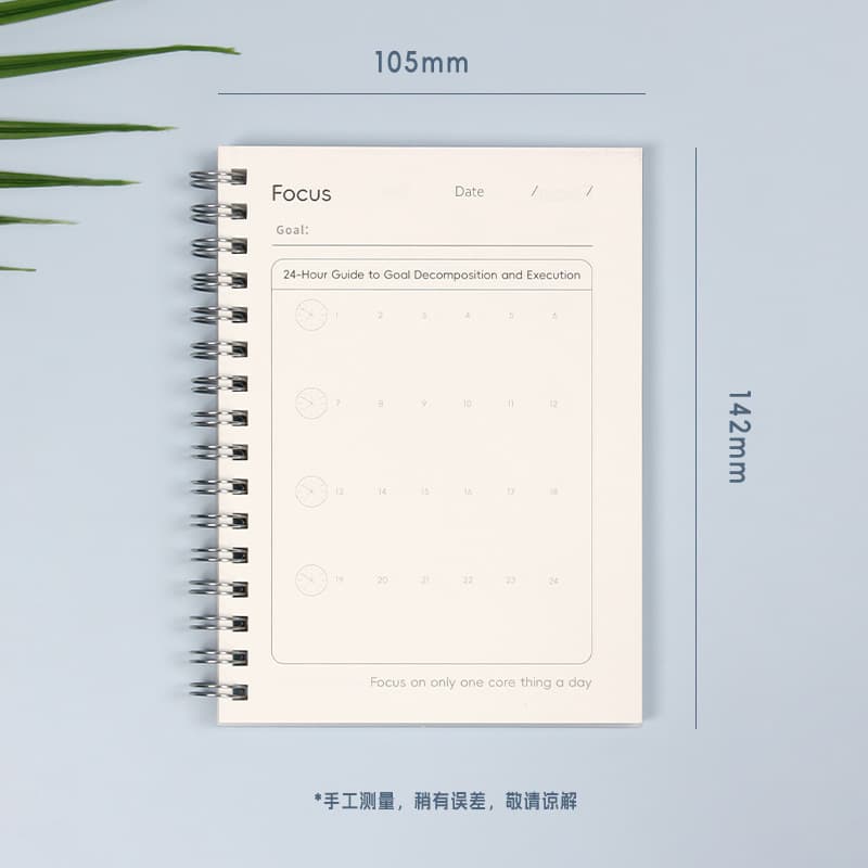 A6 Coil Notebook Focused Notebook Daily Plan Segmentation This Daily Planner for Students 4